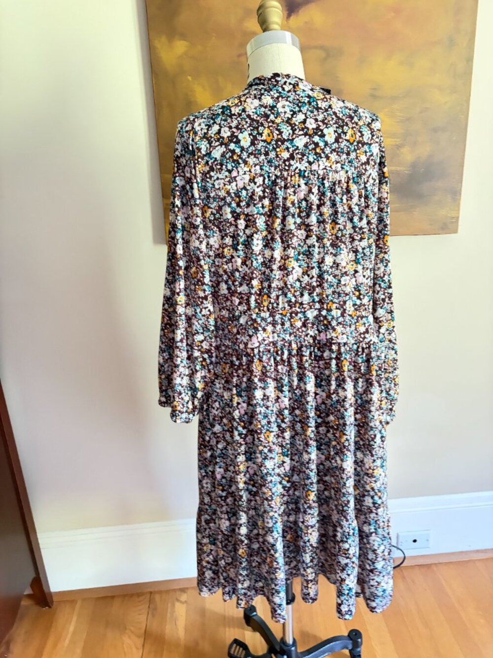 Torrid Knit Surplice Tiered Floral Dress Size XXL 18-20 NWT - Picture 5 of 8